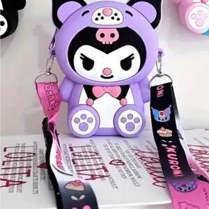 NWOT Cute Purple Kuromi Crossbody Bag